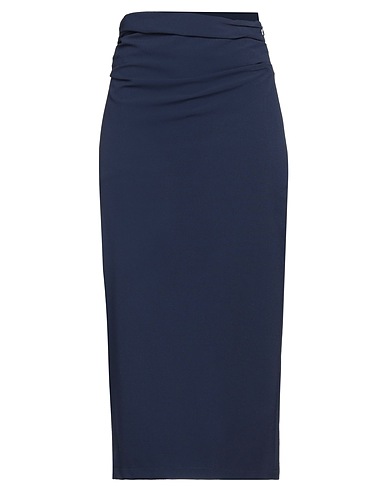 SEMICOUTURE Midi skirt Midnight blue 68% Polyester, 29% Viscose, 3% Elastane