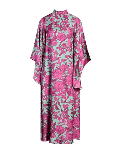 LA DOUBLE J Midi dress Light green 100% Silk