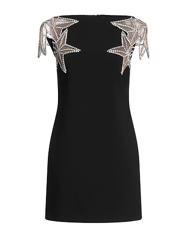 DSQUARED2 Elegantes Kleid Schwarz 92% Polyester, 8% Elastan, Polyamid, Glas