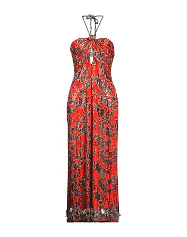 JOHANNA ORTIZ Long dress Orange 100% Silk
