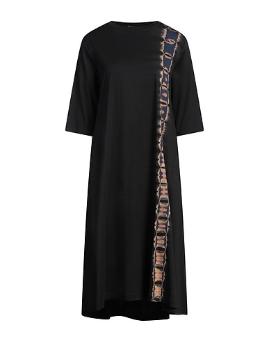 SUZUSAN Vestito midi Nero 100% Cotone