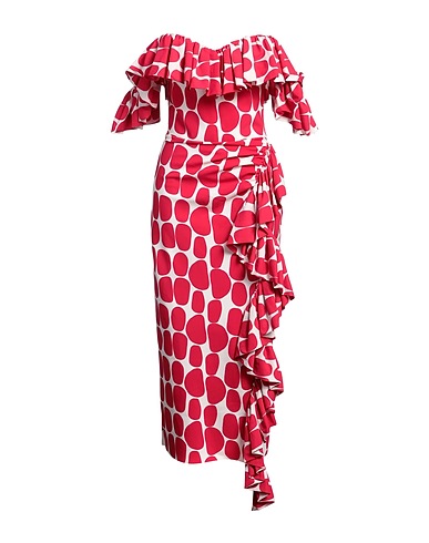 CHIARA BONI LA PETITE ROBE Midi dress Fuchsia 75% Polyamide, 25% Elastane