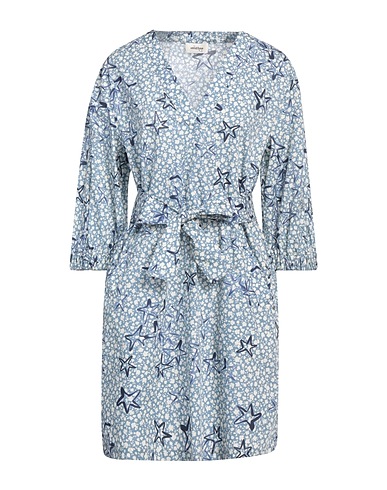 OTTOD'AME Short dress Light blue 100% Cotton