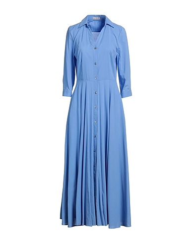 CAMICETTASNOB Long dress Light blue 100% Cotton