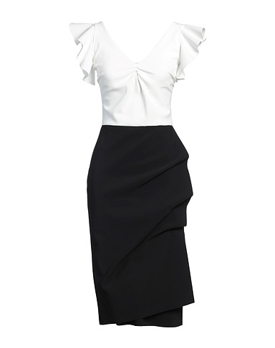 CHIARA BONI LA PETITE ROBE Midi-Kleid Weiß 72% Polyamid, 28% Elastan