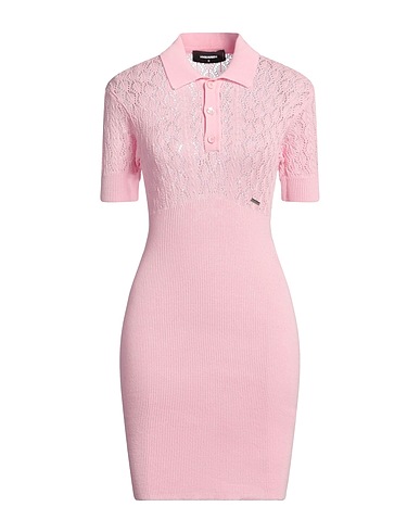 DSQUARED2 Sheath dress Pink 100% Cotton