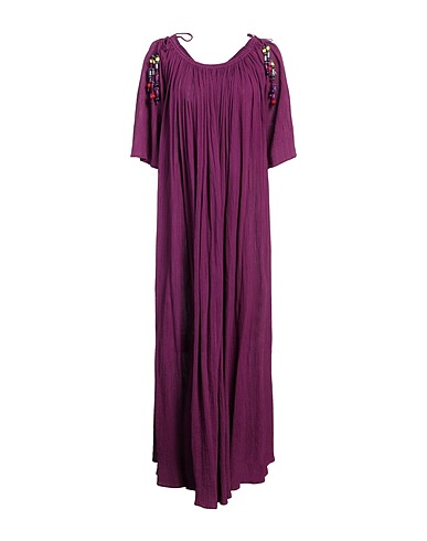 LAURENCE BRAS Vestito lungo Malva 100% Cotone