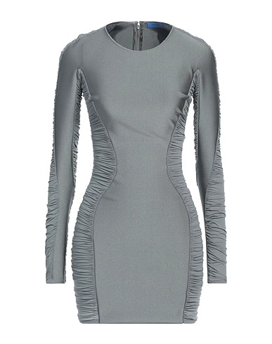 MUGLER Εφαρμοστό φόρεμα Γκρι 80% Πολυαμίδη, 20% Ελαστάνη