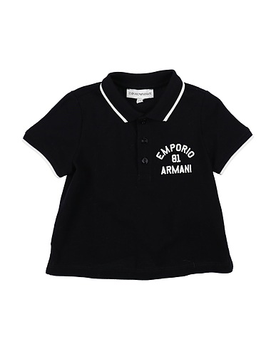 EMPORIO ARMANI Polo shirt Midnight blue 100% Cotton