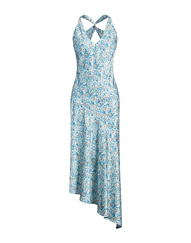 VICOLO Long dress Sky blue 100% Cotton