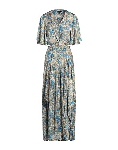 MAJE Langes Kleid Azurblau 100% Polyester