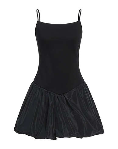 STAUD Vestito corto Nero 67% Rayon, 29% Poliammide, 4% Elastan, Poliestere