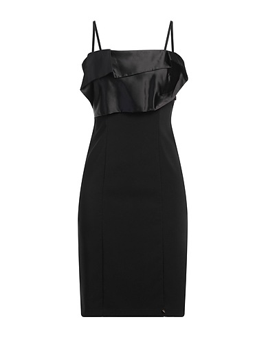 RINASCIMENTO Sheath dress Black 94% Polyester, 6% Elastane