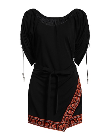 RABANNE Short dress Black 82% Viscose, 18% Polyamide