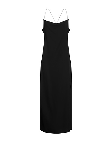 TOY G. Long dress Black 95% Polyester, 5% Elastane