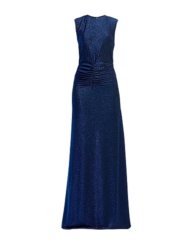 GAëLLE Paris Long dress NOIR Blue 57% Polyamide, 33% Polyester, 10% Elastane