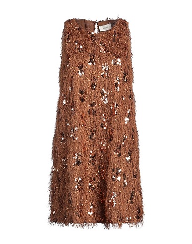 VICOLO Short dress Brown 100% Polyamide
