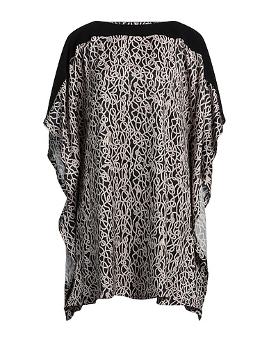 AGNONA Kurzes Kleid Nachtblau 95% Seide, 5% Elastan, Baumwolle, Polyamid