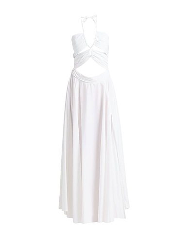 ACTUALEE Elegant dress White 97% Cotton, 3% Elastane