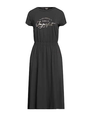 !M?ERFECT Midi dress Charcoal 48% Cotton, 48% Modacrylic, 4% Elastane