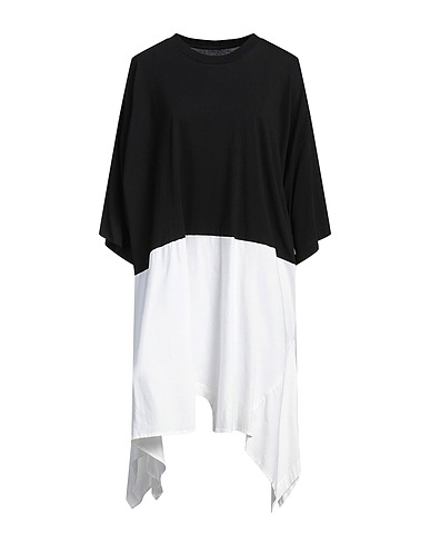 MM6 MAISON MARGIELA Kurzes Kleid Schwarz 100% Baumwolle, Elastan
