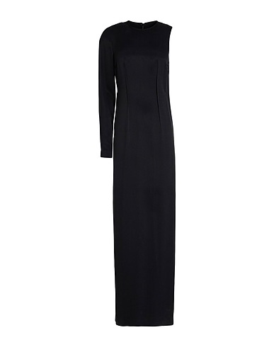 MM6 MAISON MARGIELA Long dress Black 63% Viscose, 37% Cupro