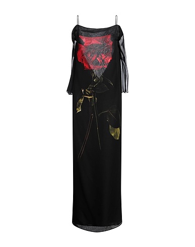 MCQUEEN Long dress Black 100% Silk