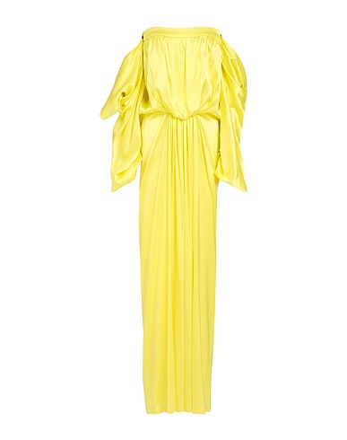 ØUD. Paris Long dress Yellow 96% Silk, 4% Lycra®