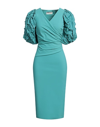 CHIARA BONI LA PETITE ROBE Midi dress Turquoise 72% Polyamide, 28% Elastane