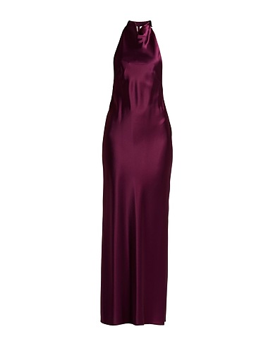 SSHEENA Long dress Plum 82% Triacetate, 18% Polyethylene