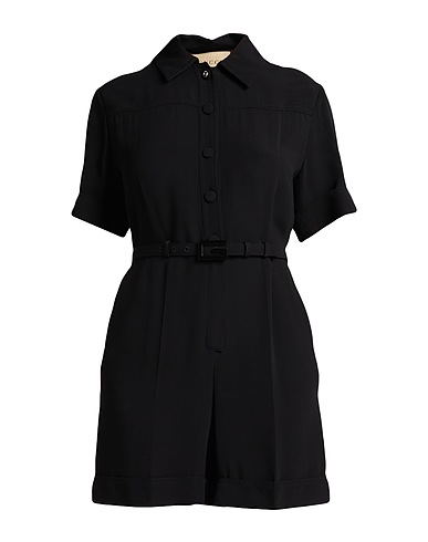 GUCCI Jumpsuits and Overalls Black 100% Viscose, Cow leather