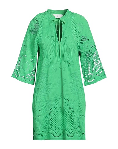 BEATRICE .B Short dress Green 71% Cotton, 29% Polyamide
