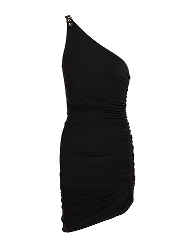 COURRÈGES Sheath dress Black 95% Viscose, 5% Elastane