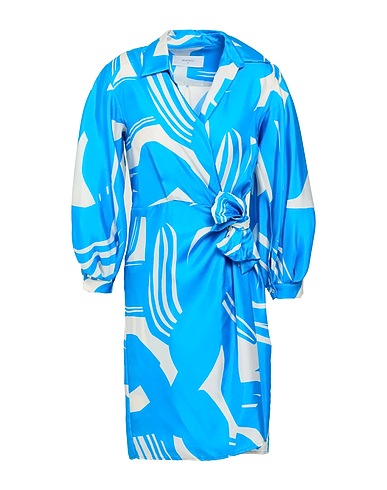 BEATRICE .B Vestito corto Azzurro 100% Seta