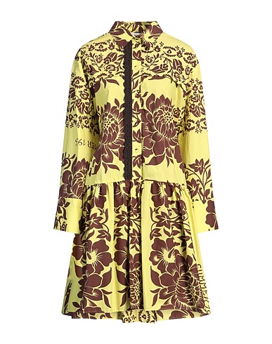 BEATRICE .B Midi dress Yellow 100% Cotton