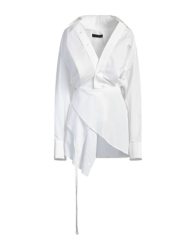 SSHEENA Short dress White 75% Cotton, 25% Polyester