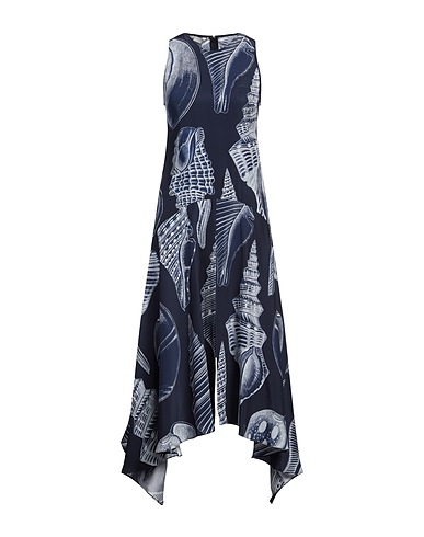 STELLA McCARTNEY Midi dress Midnight blue 100% Silk