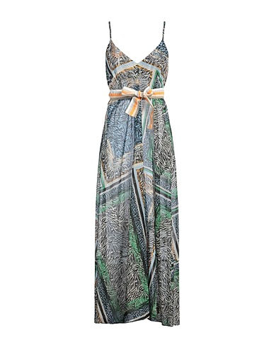 CALIBAN Long dress Sky blue 100% Cotton