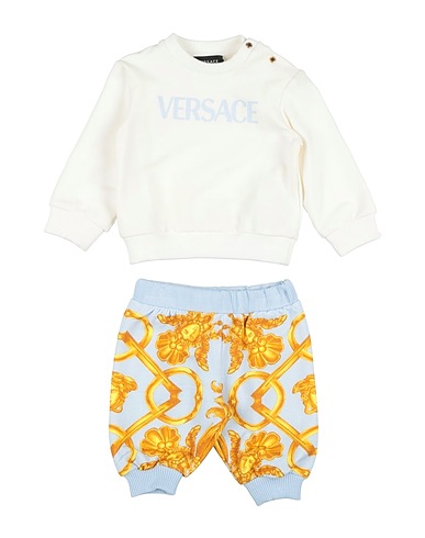 VERSACE YOUNG Baby co-ord Light blue 94% Cotton, 6% Elastane