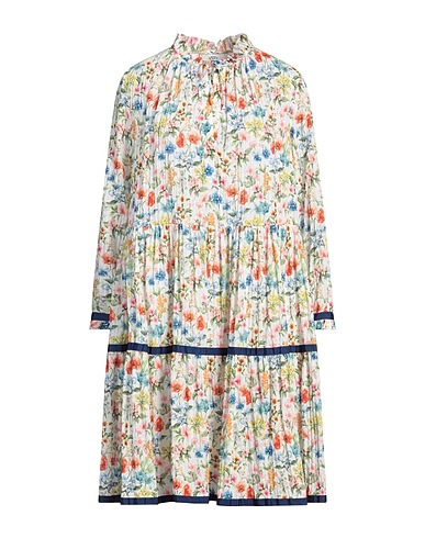 0039 ITALY Short dress White 100% Viscose