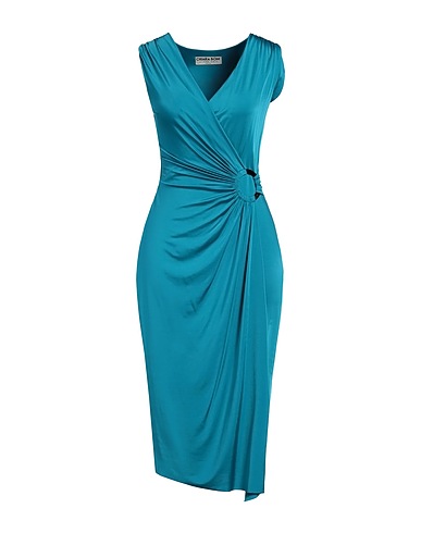 CHIARA BONI LA PETITE ROBE Midi dress Deep teal 98% Viscose, 2% Elastane