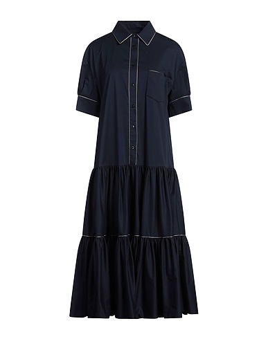 AGNONA Shirt dress 97% Cotton, 3% Elastane, Metal