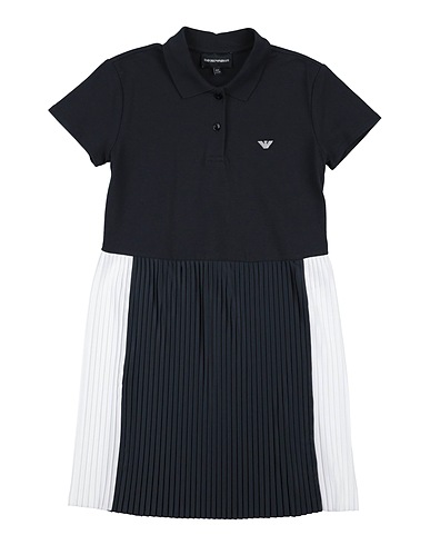 EMPORIO ARMANI Dress Midnight blue 100% Cotton, Polyester