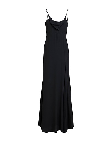 ISABEL MARANT Langes Kleid Schwarz 64% Acetat, 36% Seide