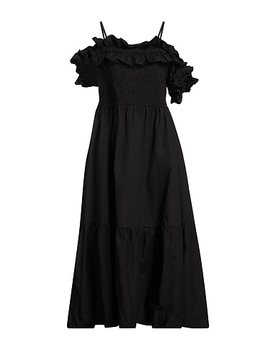 GANNI DRESSES Black 100% Organic cotton