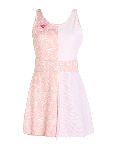 EA7 Short dress Light pink 90% Polyester, 10% Elastane