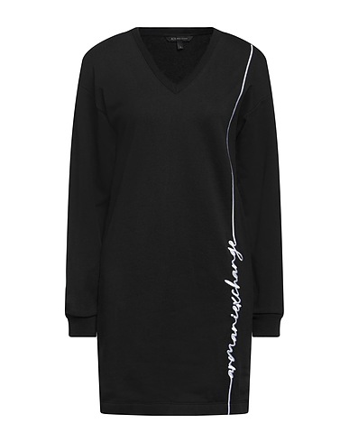 ARMANI EXCHANGE Short dress Black 86% Cotton, 14% Polyester