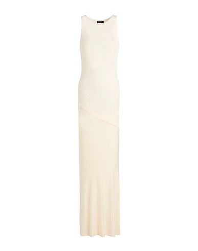 ATLEIN Langes Kleid Elfenbein 96% Viskose, 4% Elastan