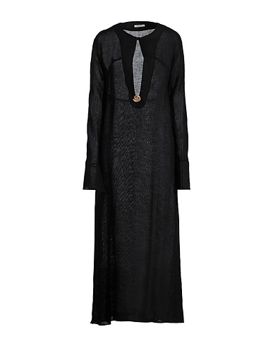 HELIOS Long dress Black 100% Linen