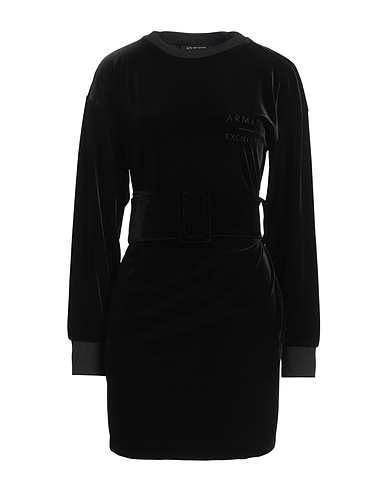 ARMANI EXCHANGE Short dress Black 90% Polyester, 10% Elastane